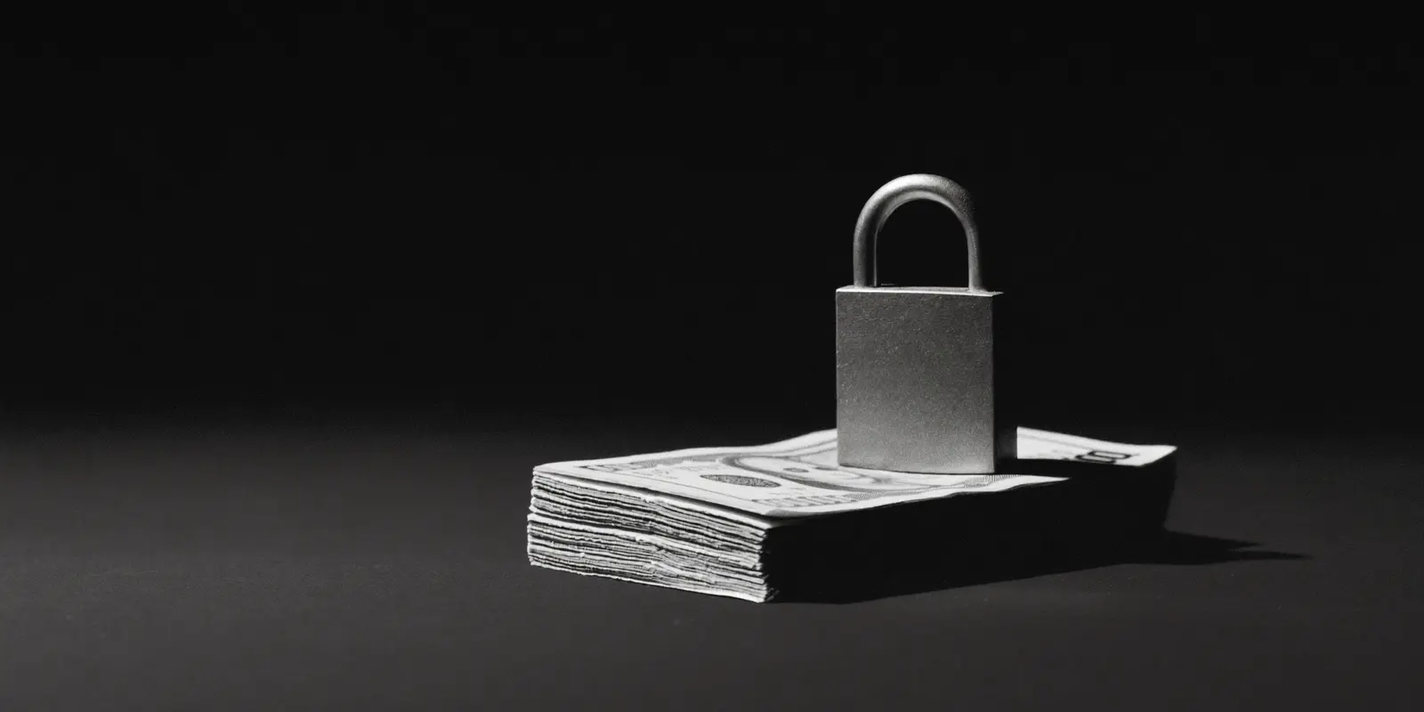 Een metalen hangslot op een stapel munten, symbool voor subsidie en cybersecurity