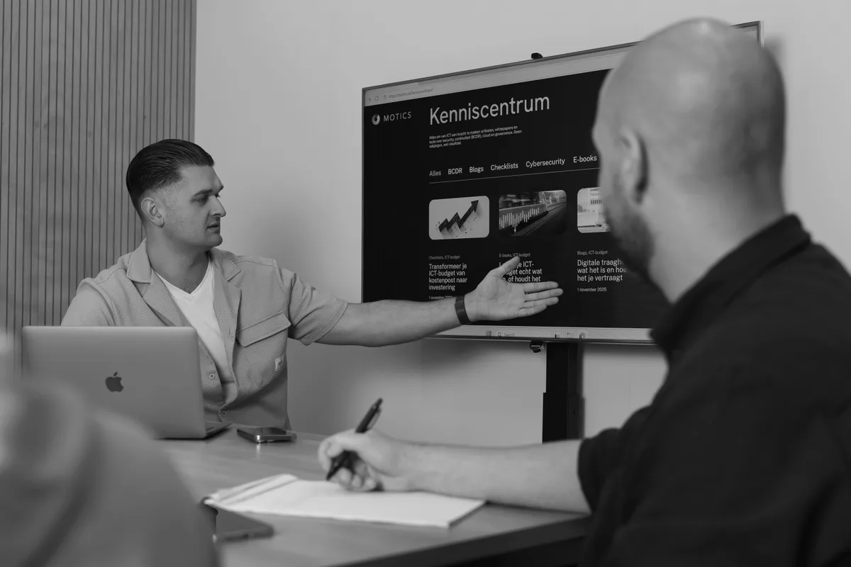 Een ontspannen kennismakingsgesprek bij Motics